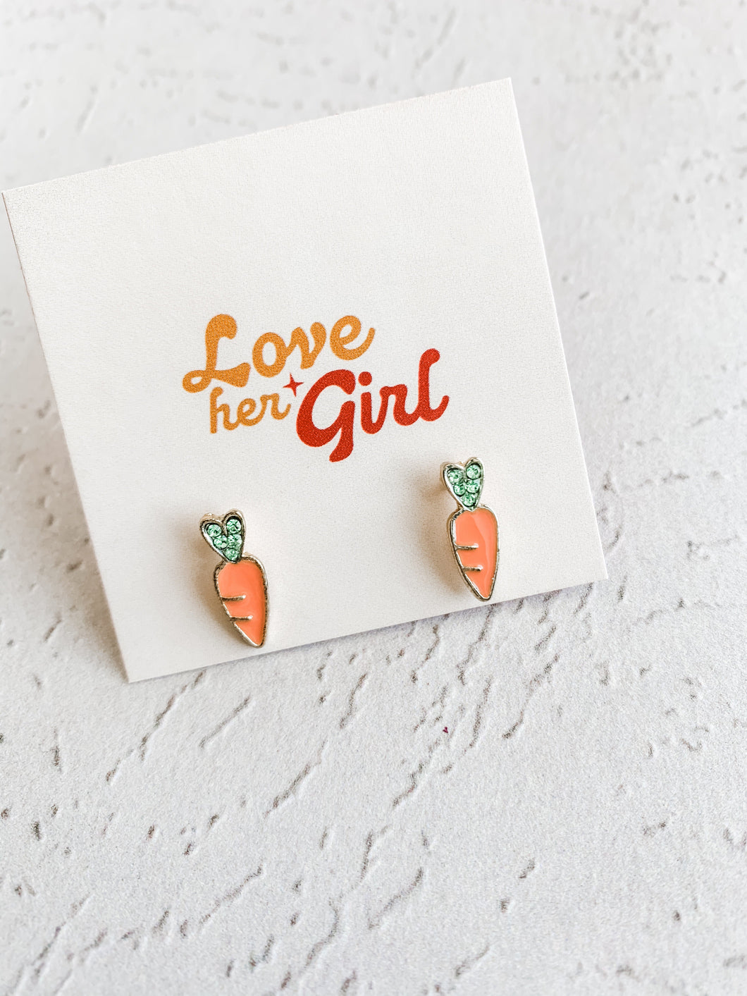 Keep Calm and Carrot On Earring Studs